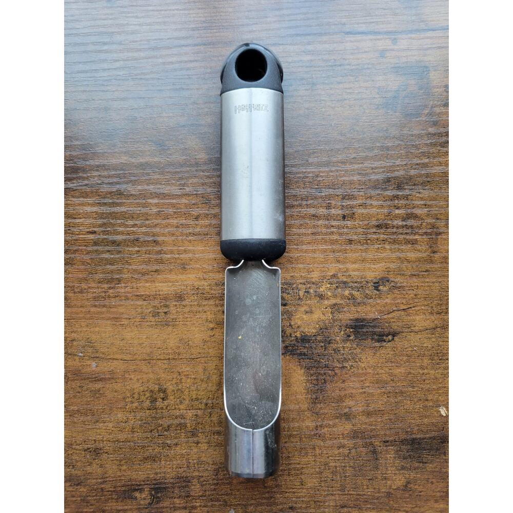 Hoffritz Silver/Black Apple Corer Stainless Steel